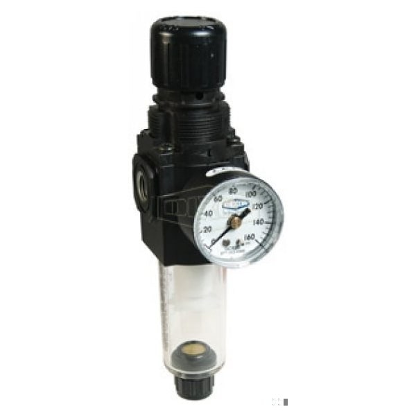 Norgren by  Excelon Modular Relieving Sub-Compact Filter/Regulator with GC620 Gauge and Manual Drain